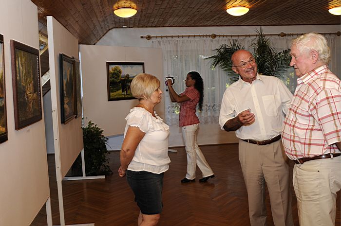 Birovecz József festőművész kiállításának megnyitója Ábrahámhegy 2011. szeptember 10.-én