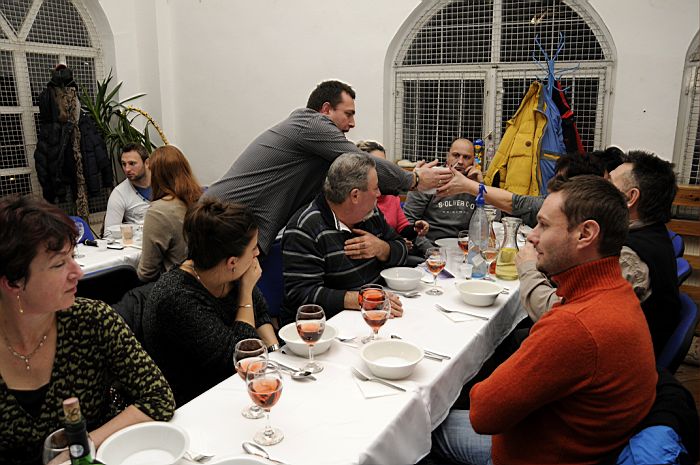 Falusi disznótoros vacsora Ábrahámhegyen 2014. február 1.-én