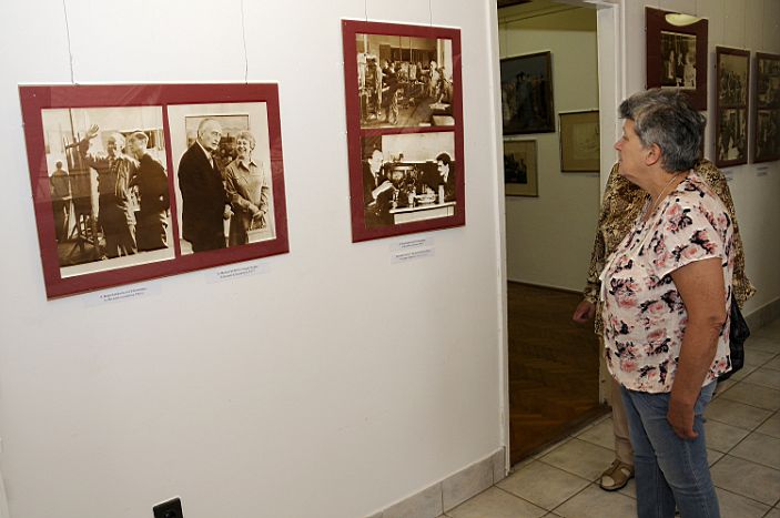 Bernáth Aurél és tanítványa  Koltai János kiállítás megnyitó Ábrahámhegyen 2015. június 27-én