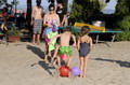 Sportnap a gyerekeknek Ábrahámhegyen 2021. július 24-én a strandon