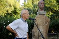 Bernáth Aurél szobor avatása Ábrahámhegyen 2021. július 31-én.